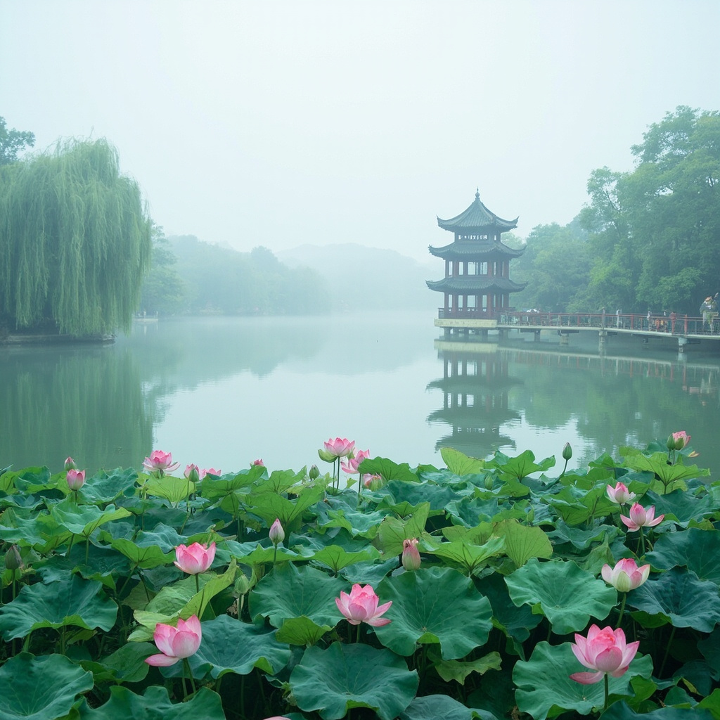 西湖：人间天堂的诗意画卷