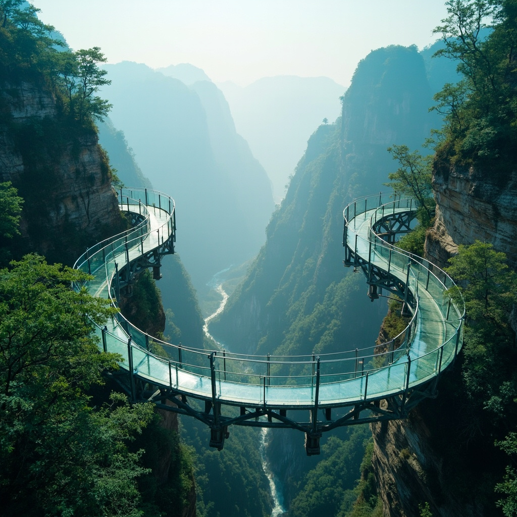张家界:天门山玻璃栈道的惊险之旅