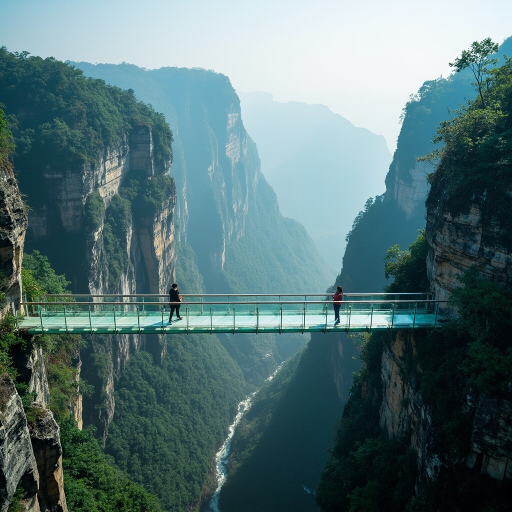 张家界:天门山玻璃栈道的惊险之旅