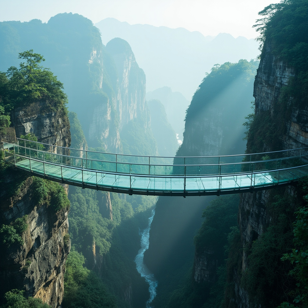 张家界:天门山玻璃栈道的惊险之旅