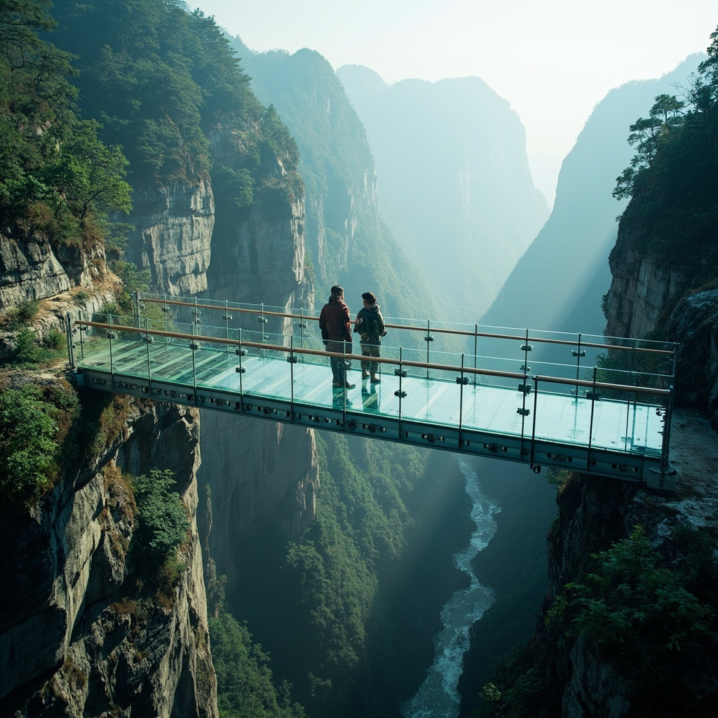 张家界:天门山玻璃栈道的惊险之旅