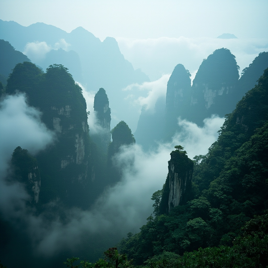 奇峰绝壁，云端漫步——张家界自然奇观之旅