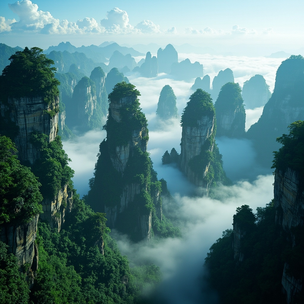 奇峰秀水，魅力张家界——走进人间仙境的绝美画卷